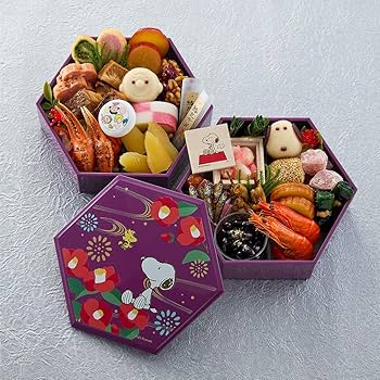 Amazon.co.jp: [ベルメゾン] おせち 2026 スヌーピー 2段重 和風